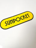 Autocollant publicitaire ancien Sunpocket rétro, grand format, collection vintag