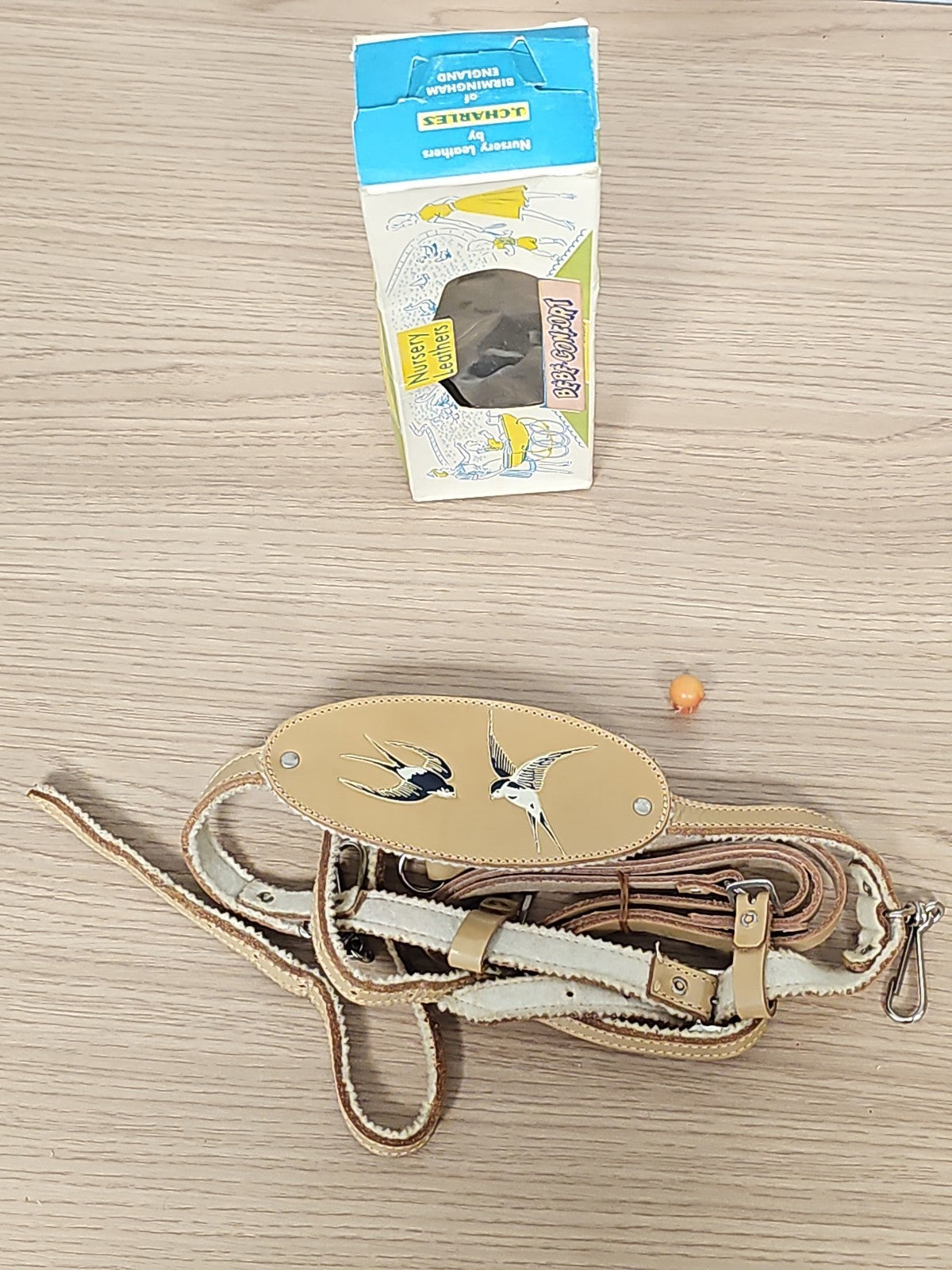 Harnais ancien Bébé Confort Nursery Leathers boîte d?origine rétro vintage