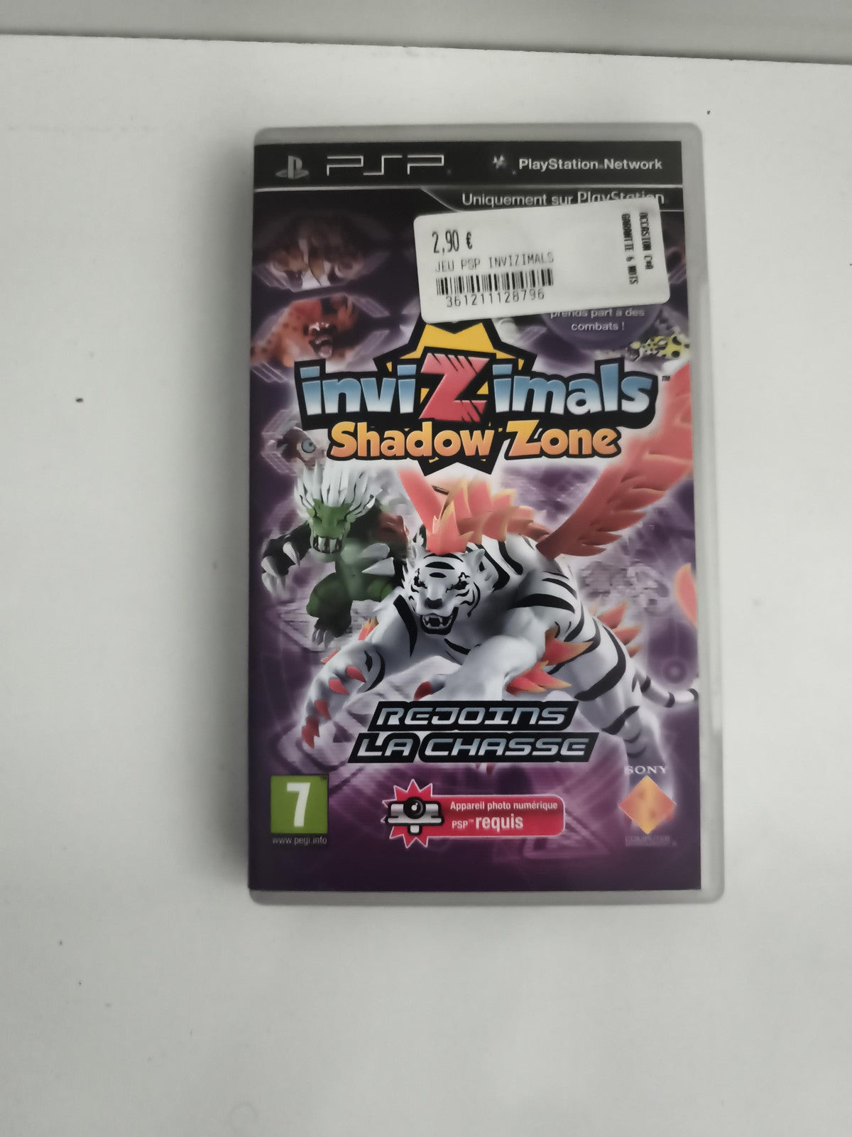 Jeu PSP Invizimals Shadow Zone PlayStation complet Sony, chasse créatures