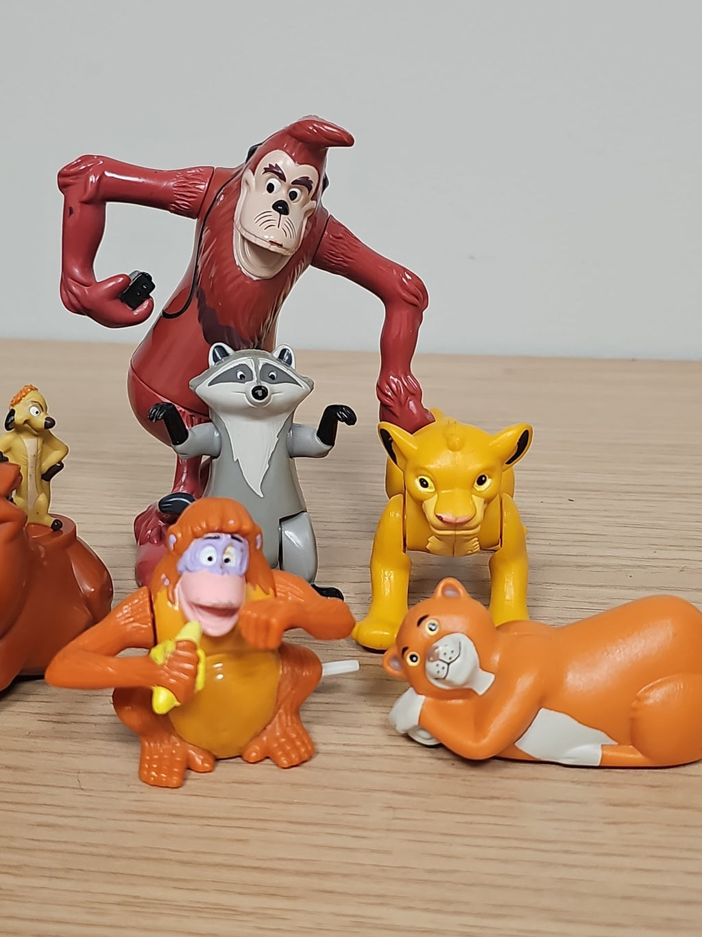 Lot figurines vintage Disney Roi Lion Jungle Book rétro jouets personnages