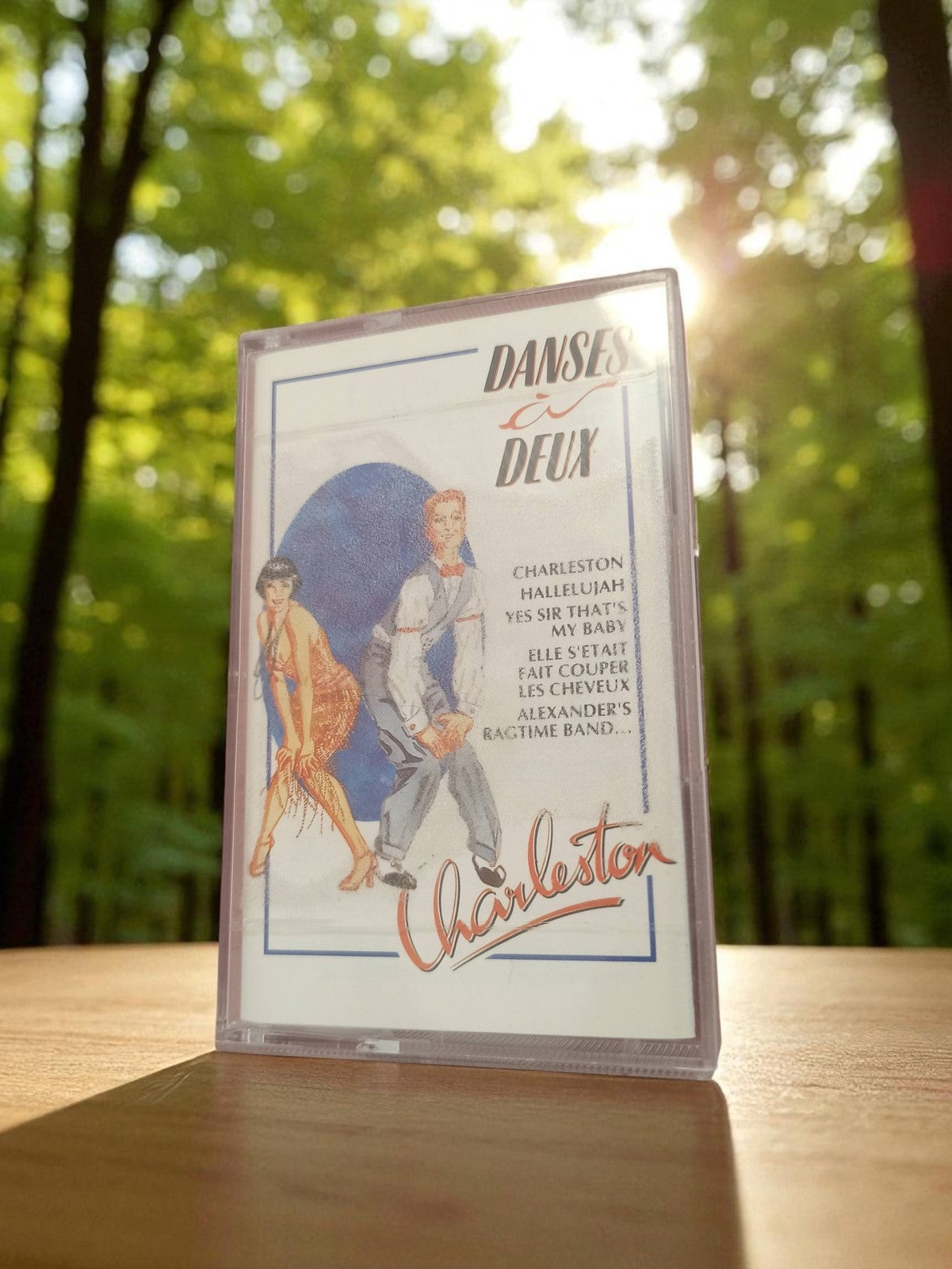 Cassette audio Charleston vintage années 80 Danse à Deux rétro K7 ancienne