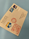 Enveloppe FDC philatélie premier jour d'émission avec timbres thématiques