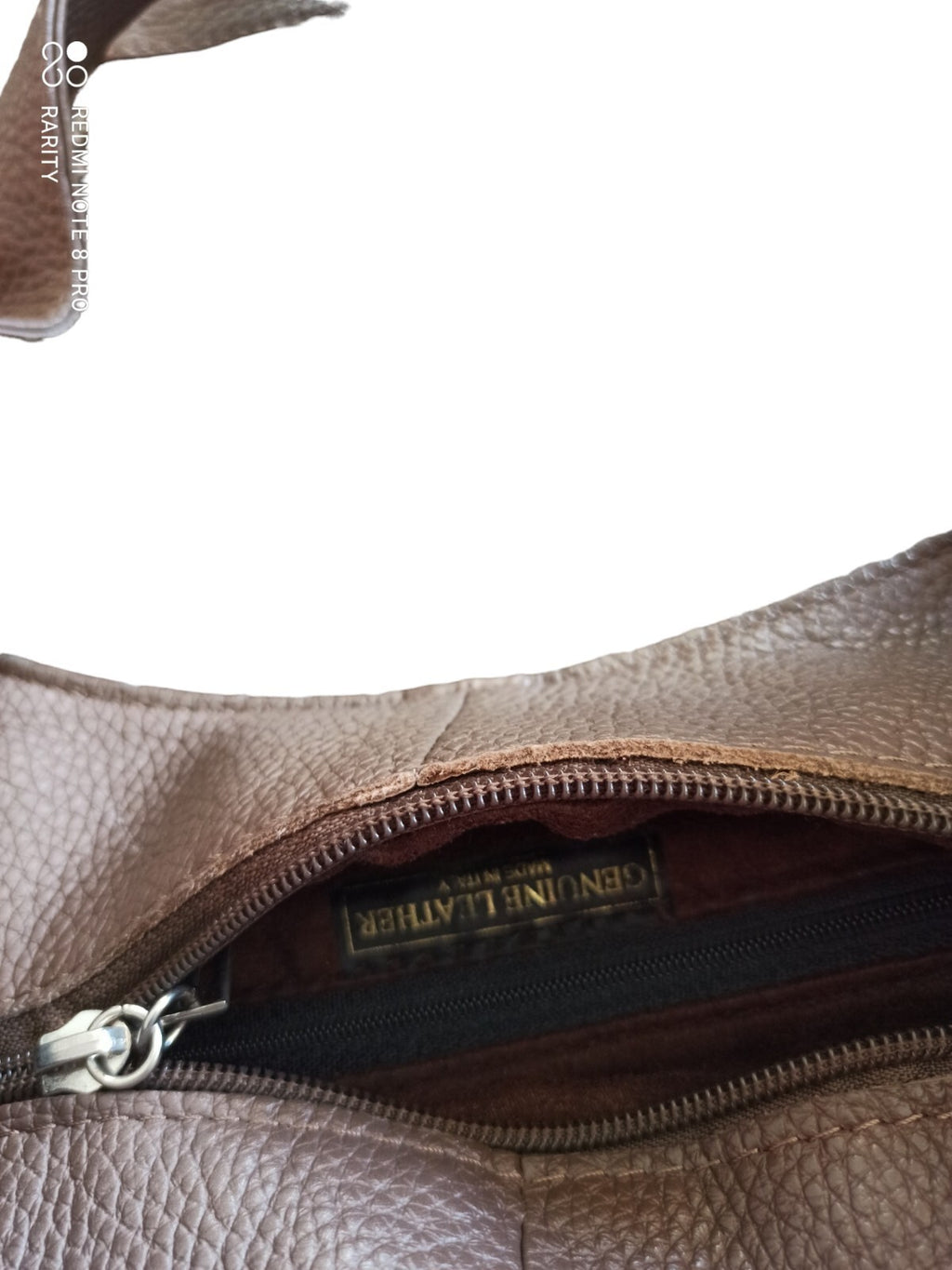 Sac à main femme cuir marron souple, style cabas italien, anse nouée