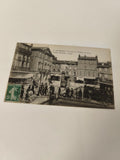Carte postale ancienne La Seyne Quai Hôtel de Ville timbre 5c noir et blanc