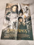 Poster The Lord of the Rings Return of the King film cinéma fantasy Aragorn Gand