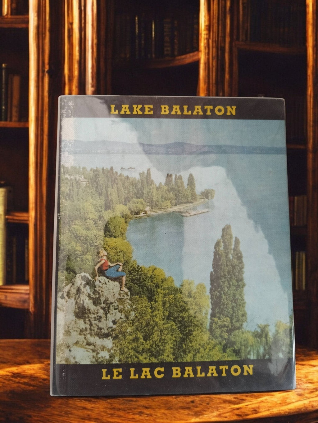 Livre photo vintage Le lac Balaton ancien album souvenir rétro Hongrie
