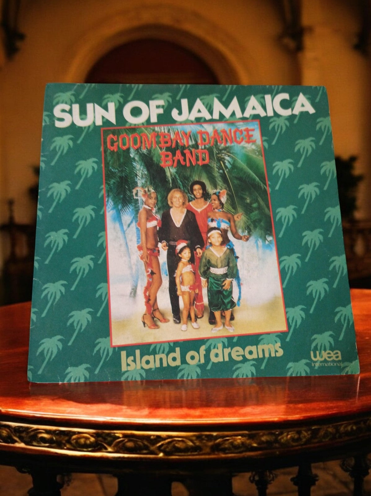 Vinyle 45T Goombay Dance Band Sun of Jamaica Island of Dreams WEA pochette