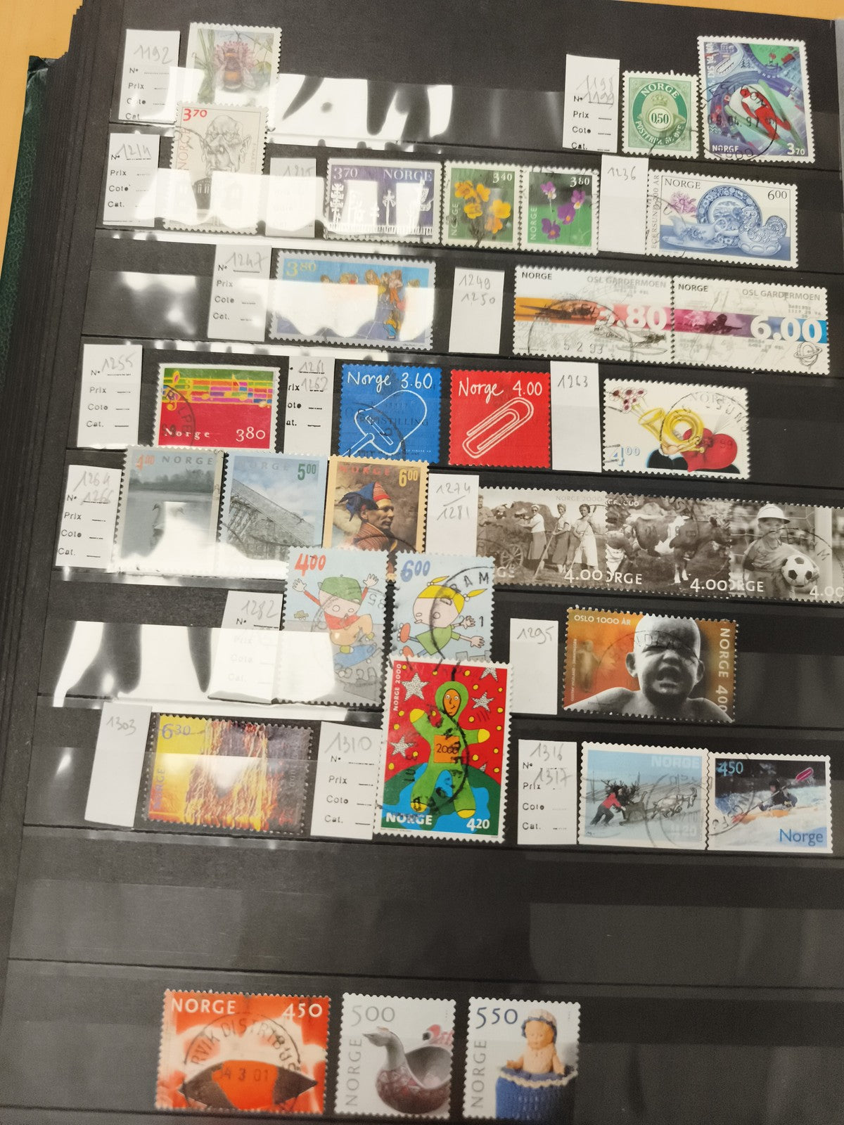Timbres Norvège lot illustrés modernes thématiques oblitérés et neufs philatélie