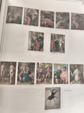 Timbres anciens Paraguay œuvres d'art nus costumes insecte lot philatélie