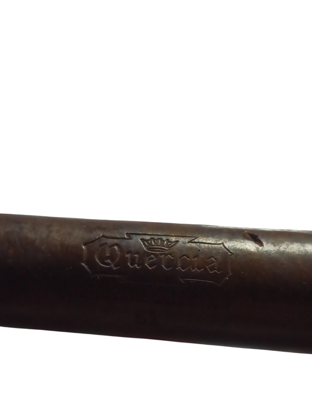 Pipe vintage Quercia artisanale italienne, brune, forme droite, collection