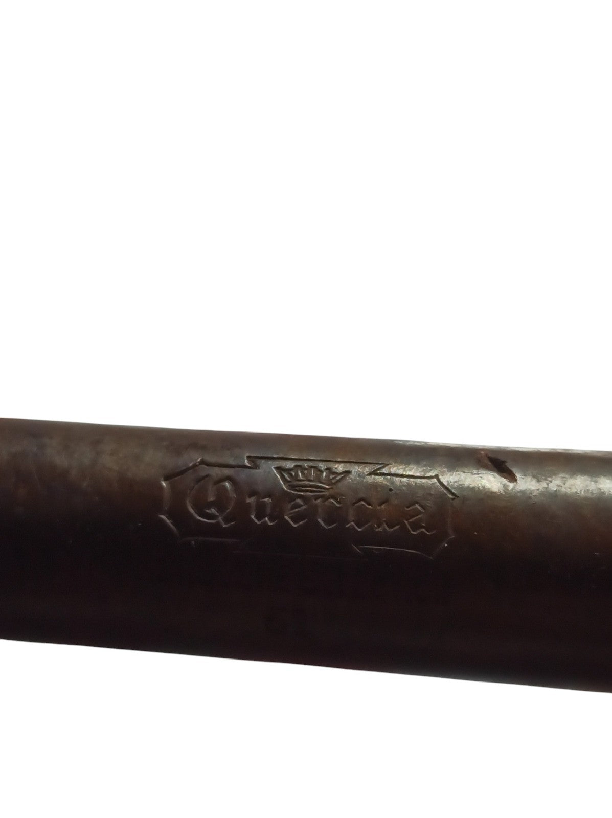 Pipe vintage Quercia artisanale italienne, brune, forme droite, collection