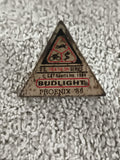Pin's vintage Bud Light triathlon Phoenix 1988 triangle U.S. sports années 80 (R