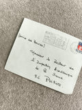 Lettre affranchie France 1976 cachet Richelieu timbre Marianne philatélie