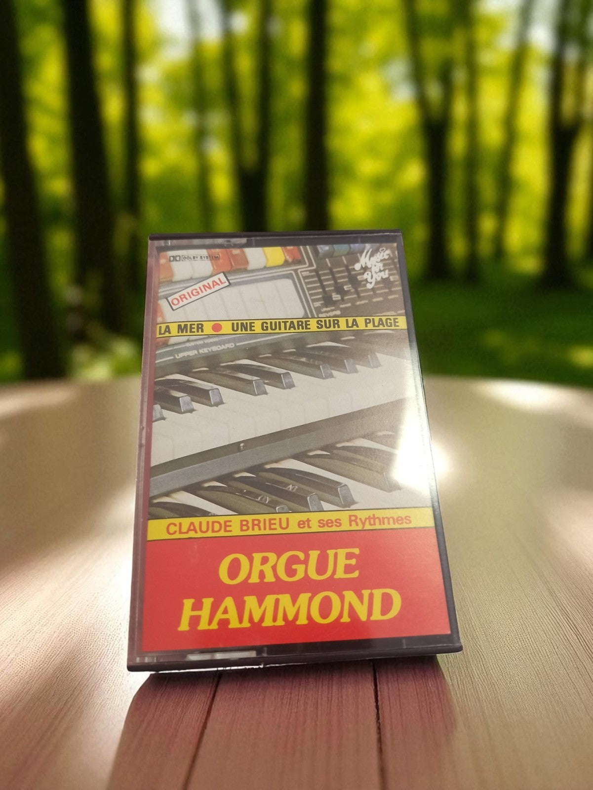 Cassette audio ORGUE HAMMOND Claude Brieu vintage musique rétro années 80 K7