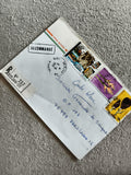 Lettre recommandée Côte d'Ivoire 1986, 3 timbres, Abidjan Paris Philatélie