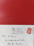 Enveloppe timbrée Septèmes-les-Vallons 1993 oblitération rouge cachet postal