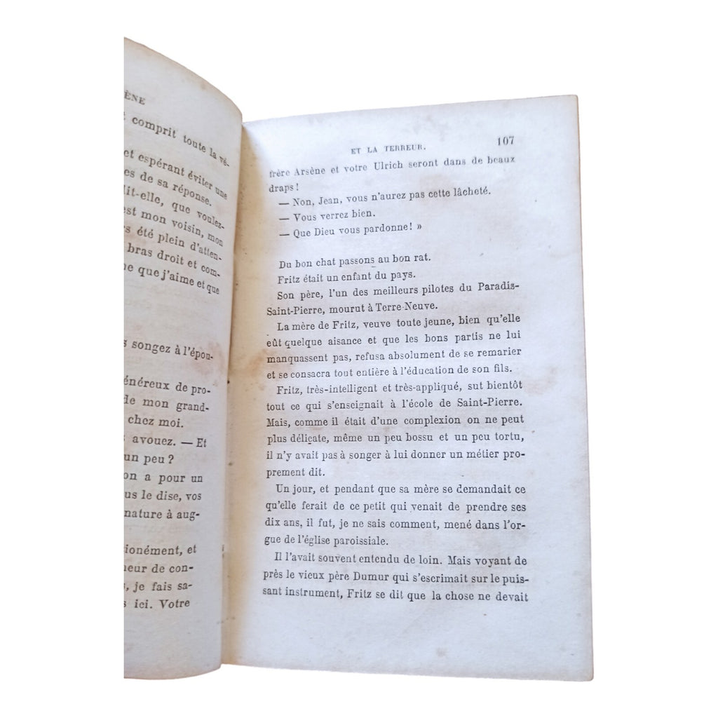 Livre relié 1868 Frère Arsène Margerie couverture violette dorure
