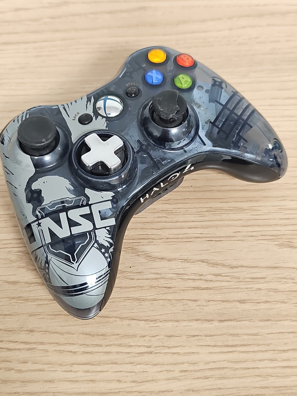 Manette Xbox 360 sans fil noire Edition Halo 4 non testée