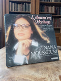 Vinyle 45T Nana Mouskouri L?Amour en Héritage Carrere rétro disque 7" série TV