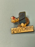 Vintage pin's gybem personnage émaillé, collection badge ancien original