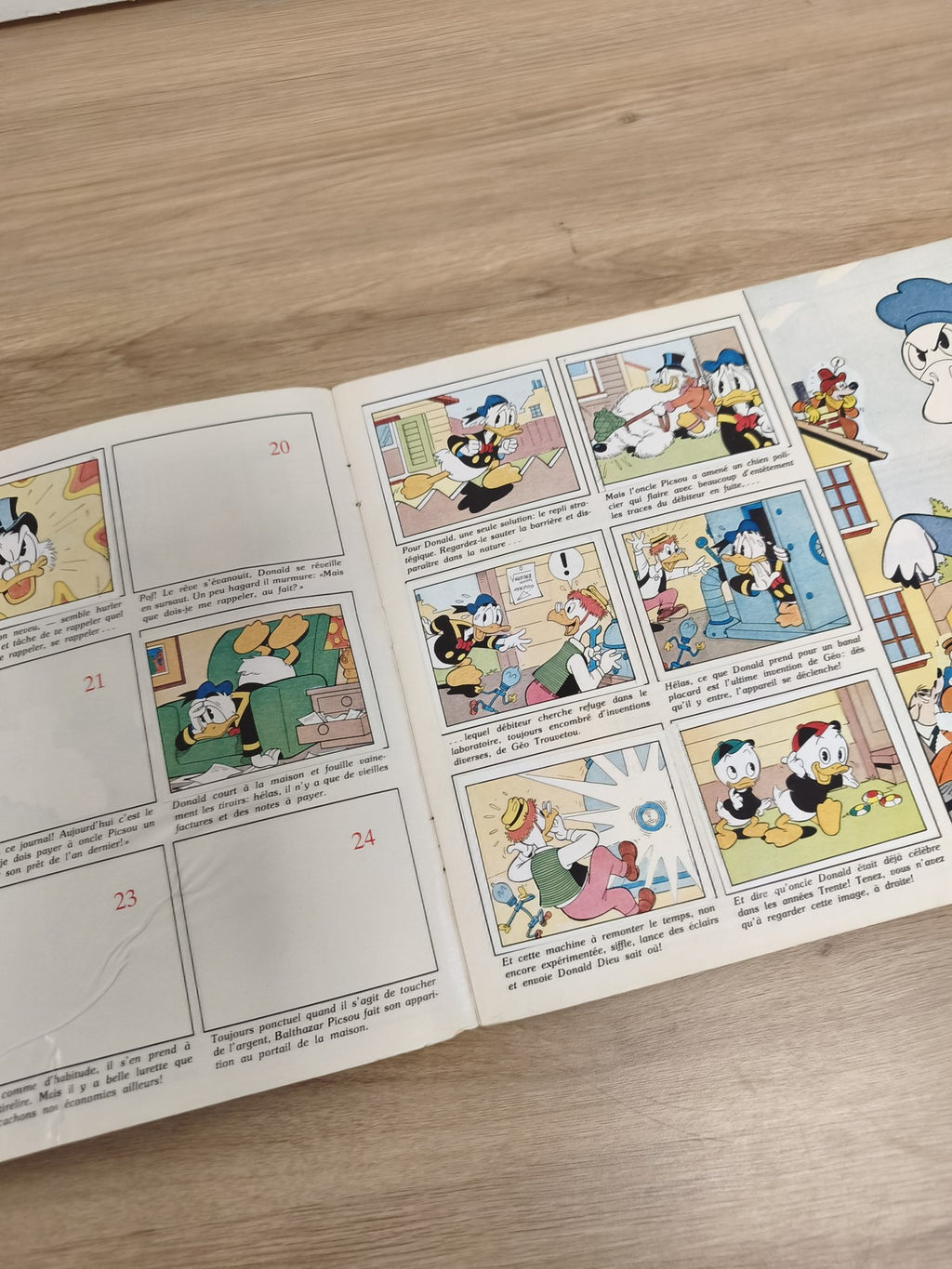 Vintage album Panini incomplet Donald Story Disney collection années 80