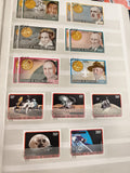 Timbres anciens Haute-Volta thèmes zodiaque et conquête spatiale, oblitérés