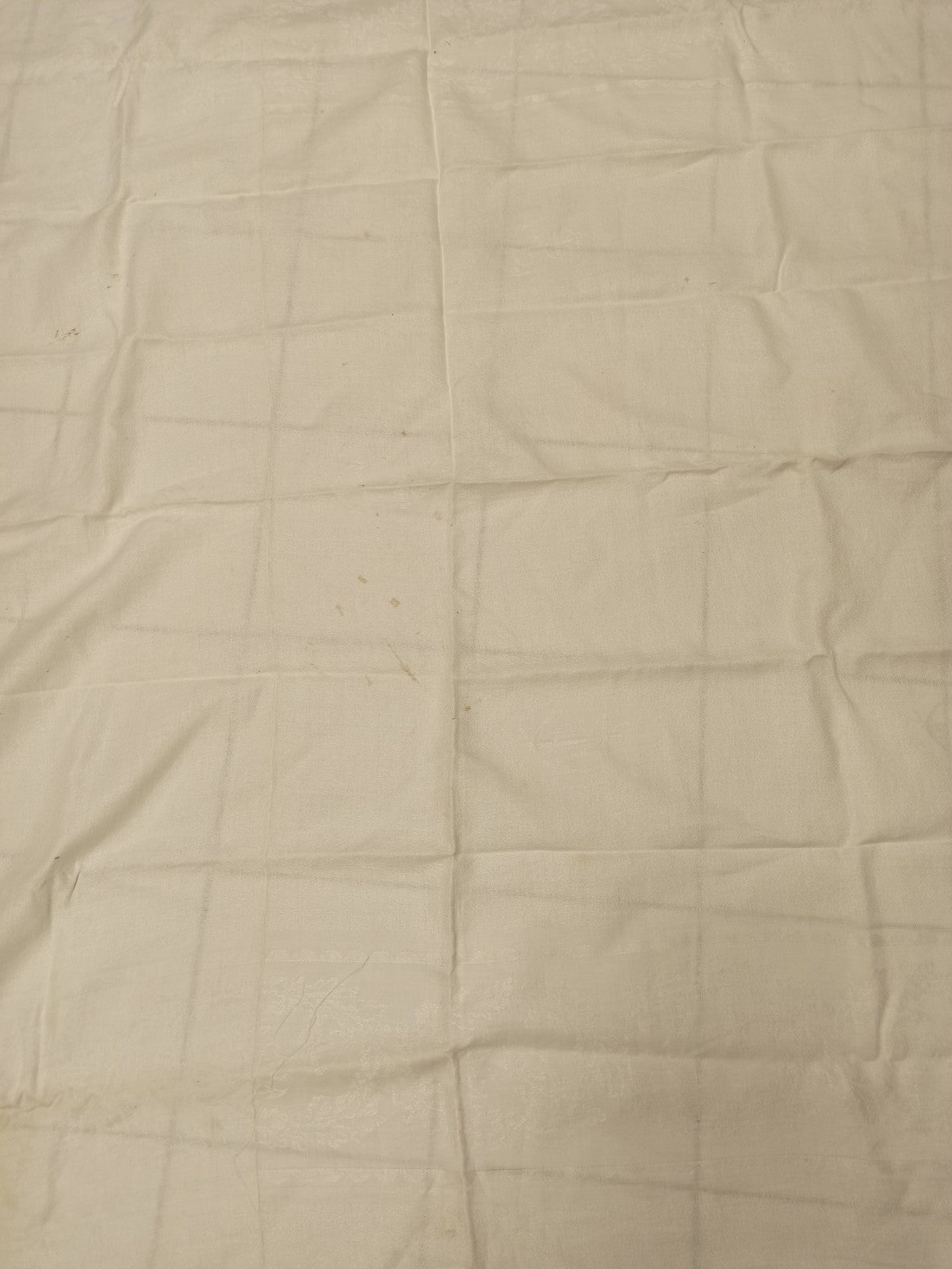 Drap de lit ancien brodé fin XIXe vintage rare, linge rétro collection déco