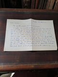 Lettre manuscrite ancienne 1944 Pierre Deckmyn guerre WWII Toulon vintage papier