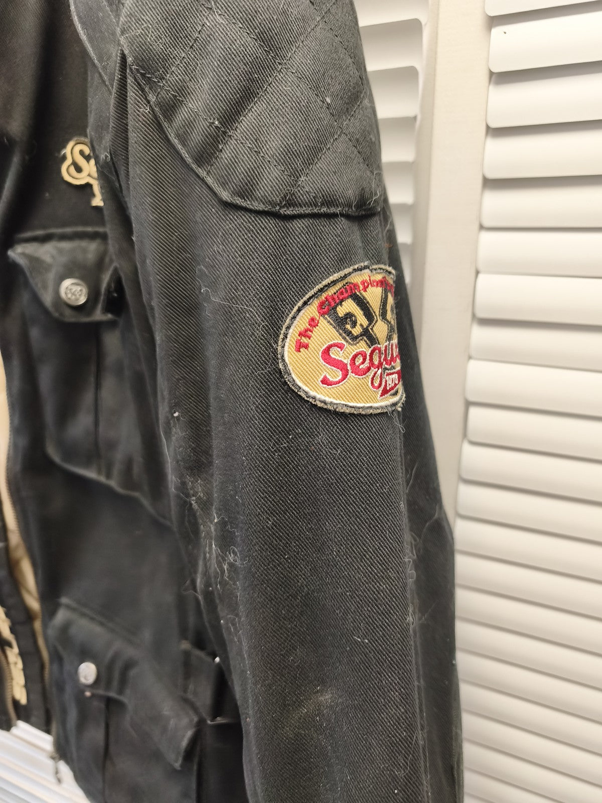 Blouson vintage homme Segura taille L ancien veste rétro collection motard