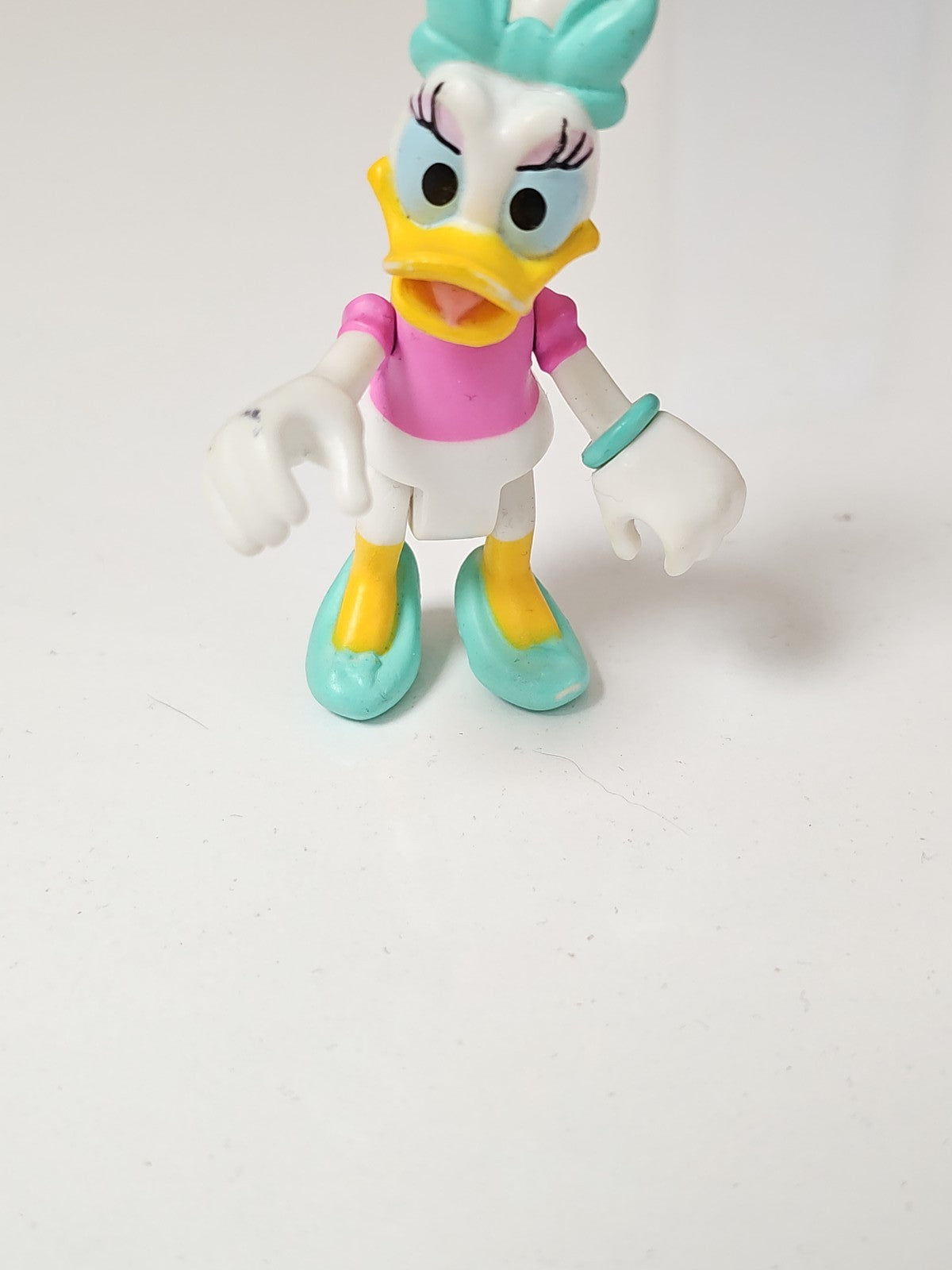 Figurine articulée Disney Daisy canard, jouet articulé d'occasion, personnage an