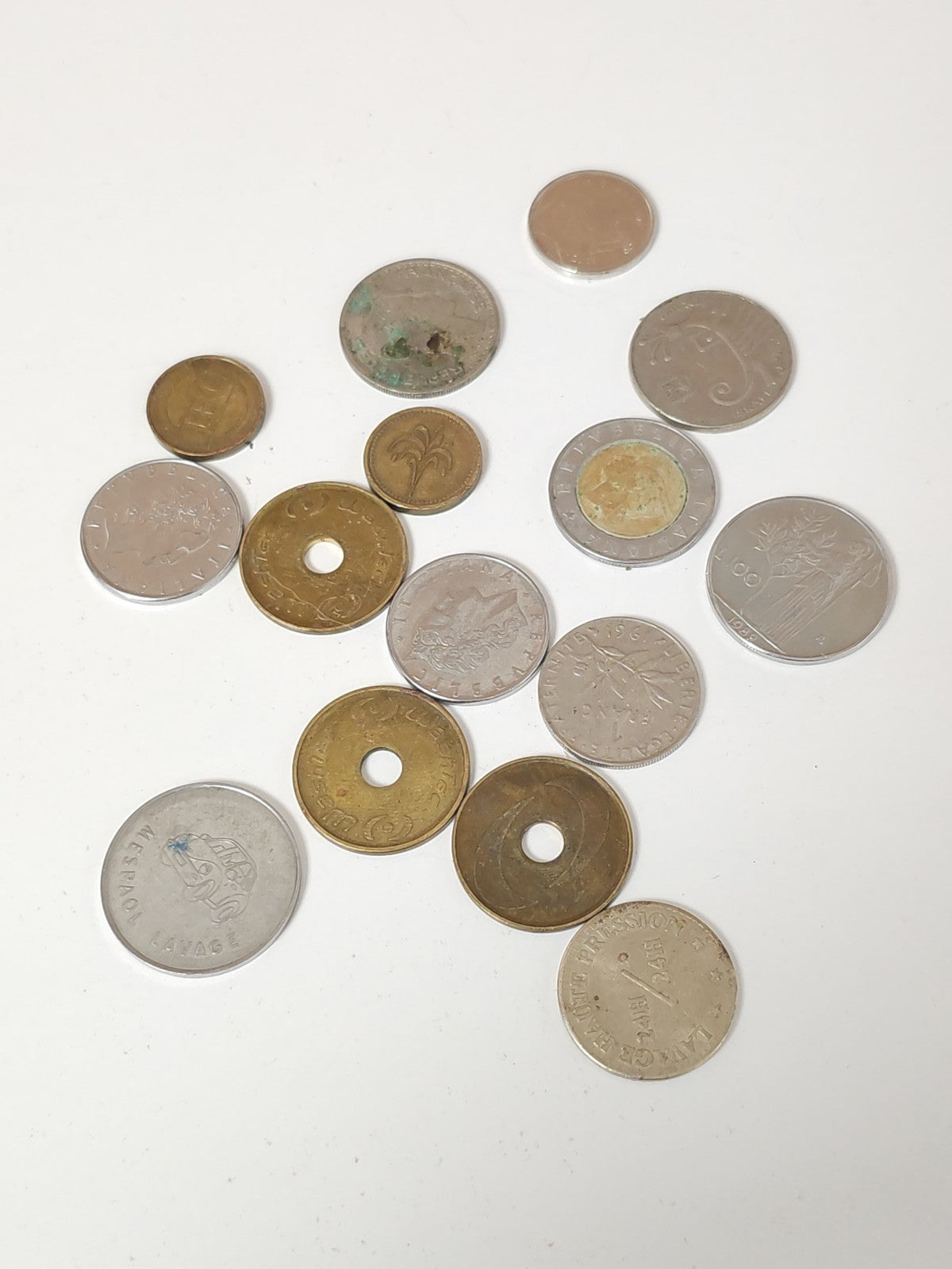 Lot de pièces anciennes à trier vintage pour collectionneur numismatique rétro