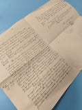 Ancienne enveloppe manuscrite France, écriture à l?encre, collection vintage