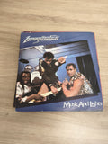 Vinyle 45T Imagination Music And Lights pochette bleue, groupe en photo (Ref 2)