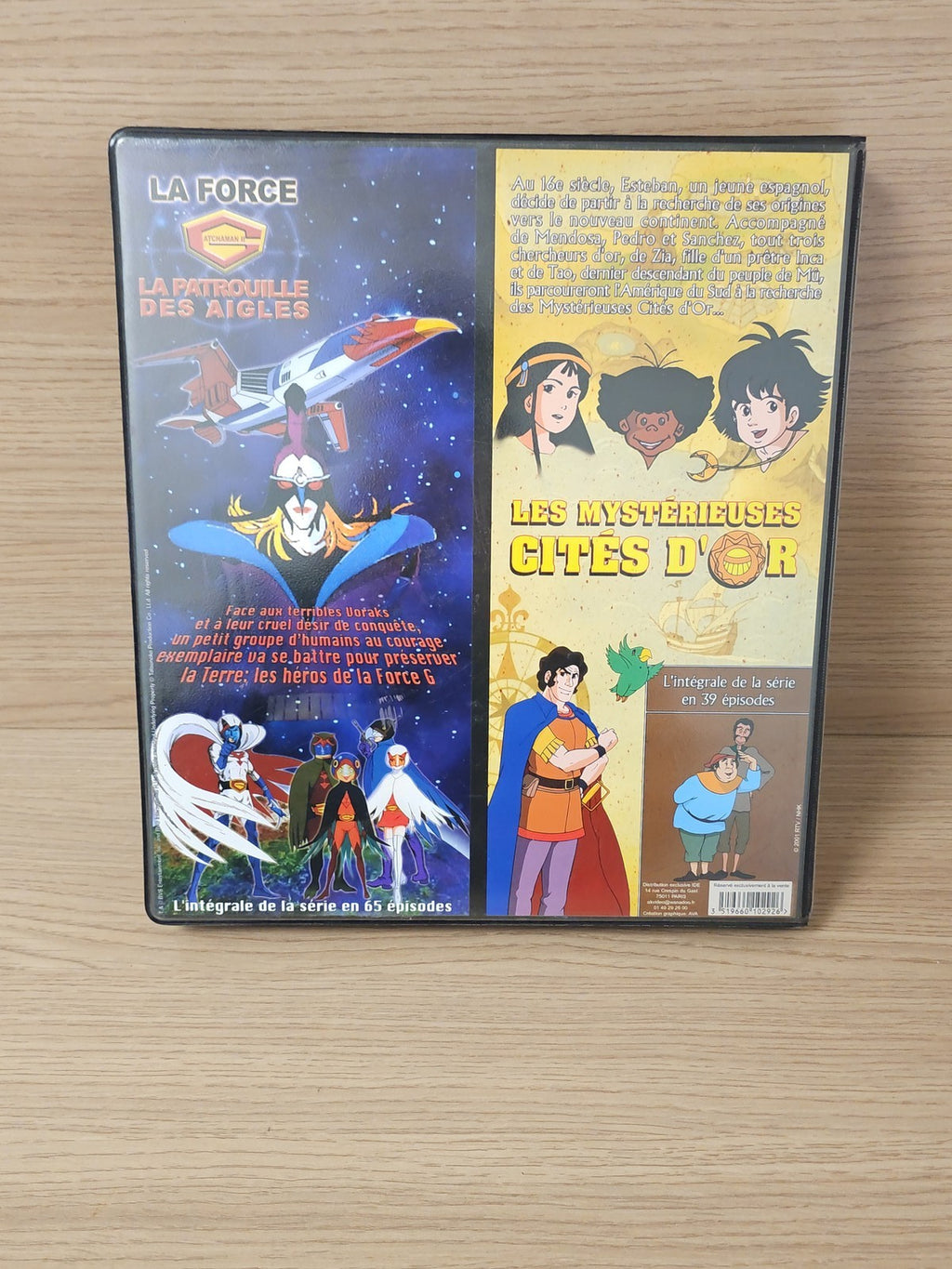 Coffret 12 DVD Les Mystérieuses Cités d'Or + Patrouille des Aigles, 1 DVD manqua
