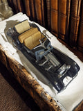 Voiture miniature Burago Mercedes 500K Roadster vintage, ancien modèle noir, siè
