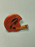 Pin's vintage football casque rouge motif bison collection sport ancien