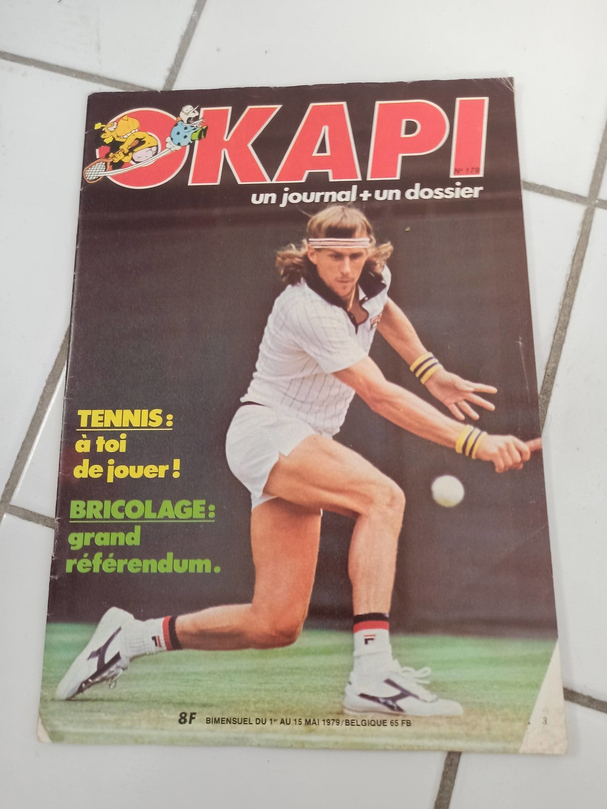 Magazine Okapi n°179 mai 1979 vintage rétro presse jeunesse tennis
