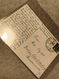 Carte postale Allemagne 1957 manuscrite timbre oblitéré Berlin philatélie (Ref 2