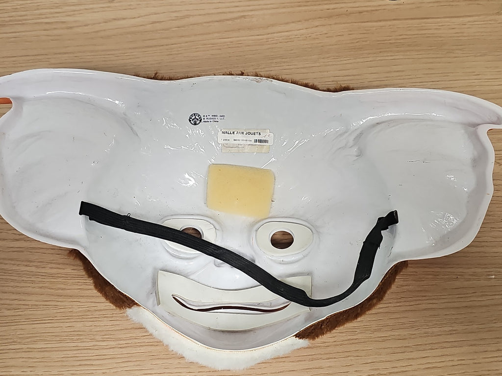 Masque vintage Gremlins Gizmo ancien, accessoire cinéma rétro peluche synthétiqu