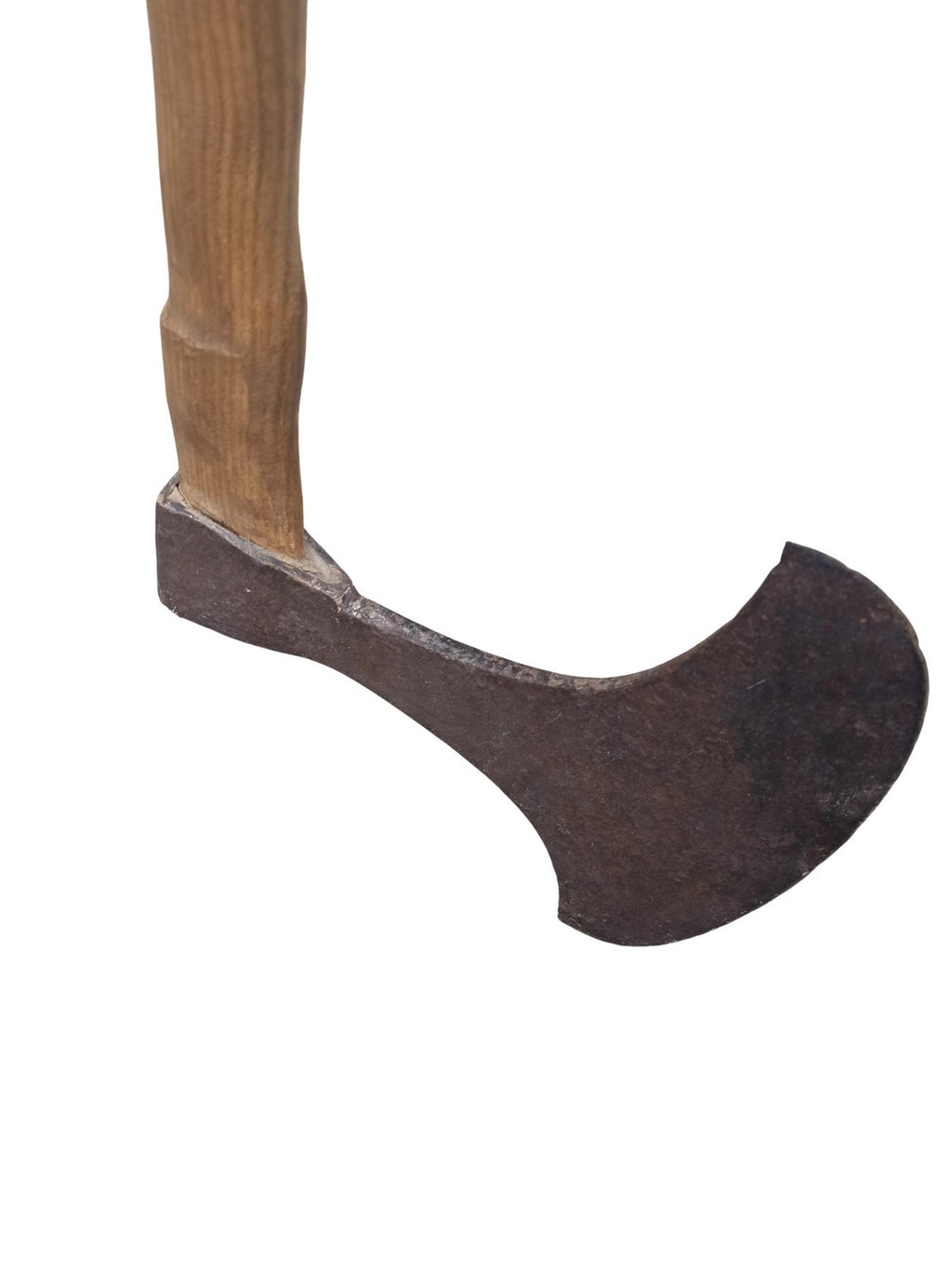 Hache de bûcheron ancienne vintage XIXe, grande lame, outil rétro bois