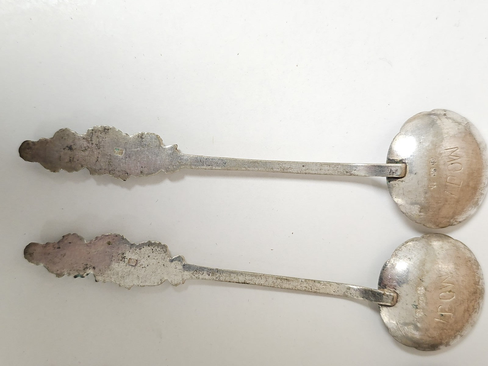 Lot de cuillères chinoises anciennes en argent 122g vintage art de la table rétr