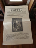 Ancien journal religieux L'Appel catacombes vintage spiritualité rétro