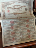 Action au porteur Mines du Brabran-Tensift Maroc années 1920 document financier