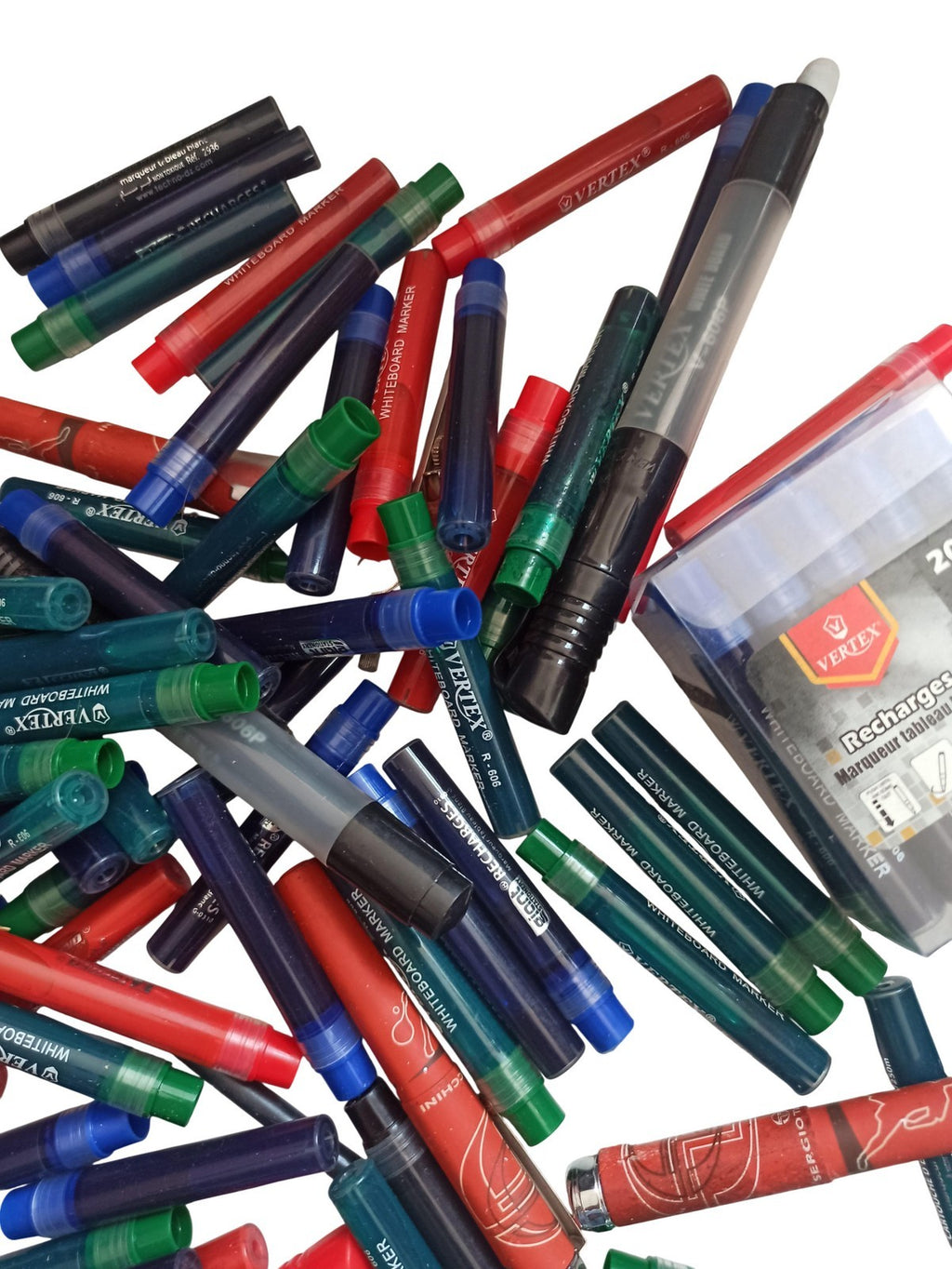 Lot recharges encre VERTEX ancien, cartouches stylo plume vintage écriture