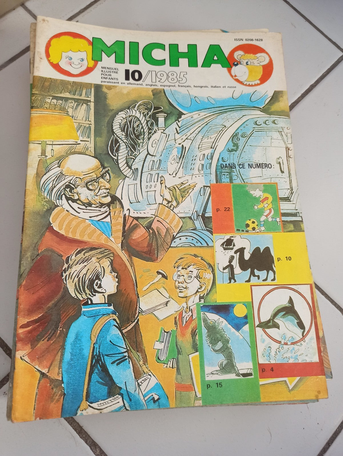 Magazine enfant Micha 10/1985 vintage ancien périodique illustré années 80 rétro