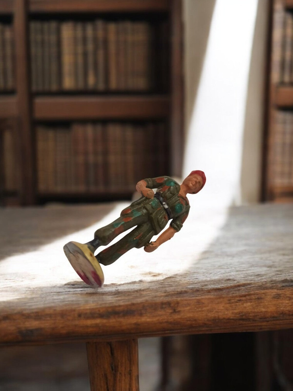 Figurine soldat Starlux vintage peint main statuette ancienne rétro armée