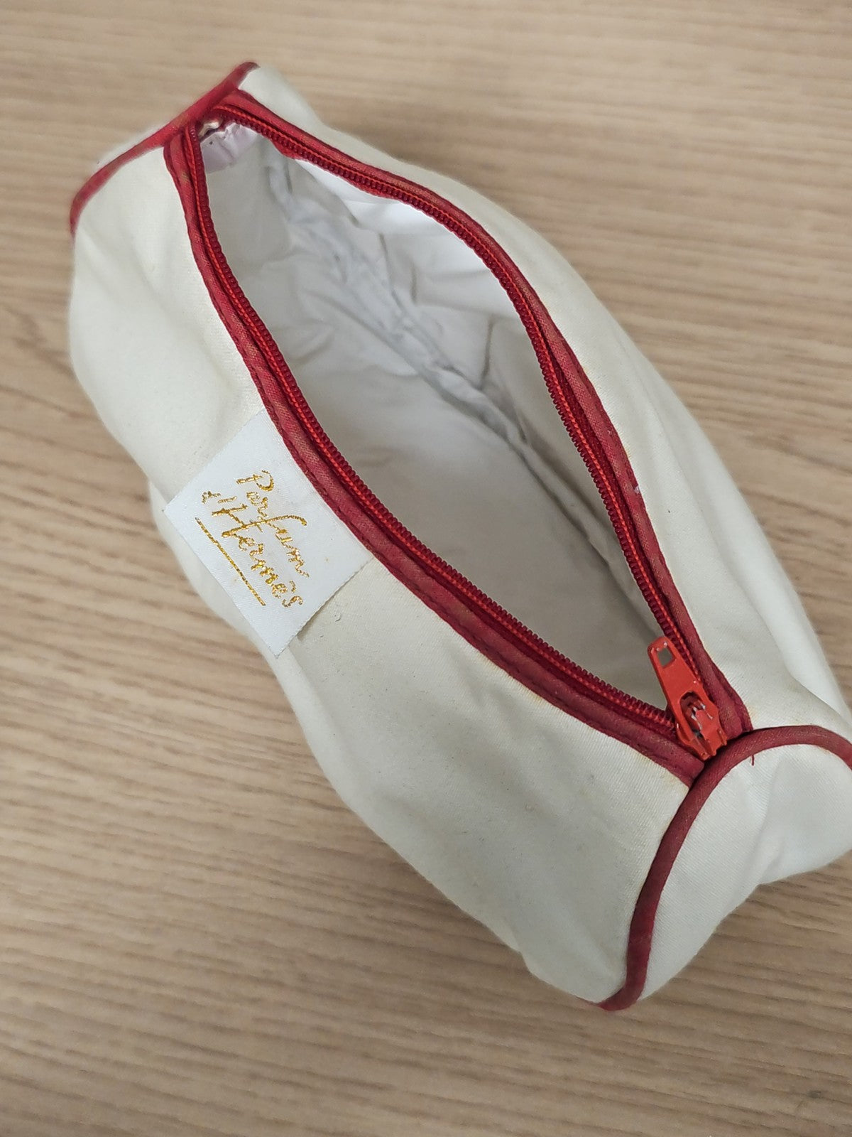 Trousse parfum Hermès vintage ancienne, trousse de toilette collection rétro