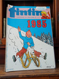Magazine Tintin 1985 Vintage Ancien Illustré Hergé BD Collector