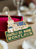 Vintage Pin Chapelle des Marins Honfleur limitierte Auflage, vergoldete Emaille