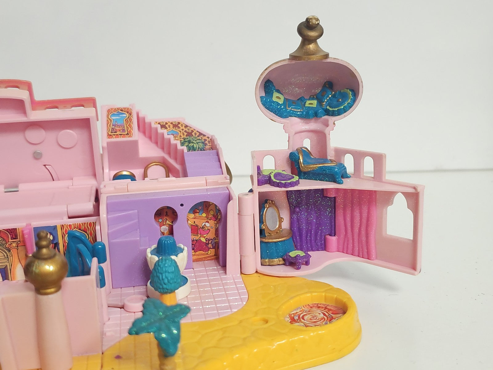 Vintage Polly Pocket Disney Aladdin Royal Palace 1996 Bluebird ancien jeu rare